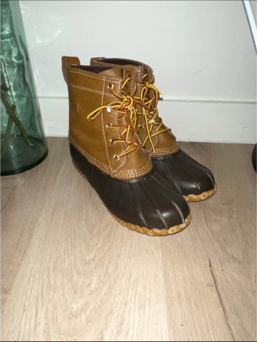 Polo by Ralph Lauren Two-Tone Brown Duck Boots